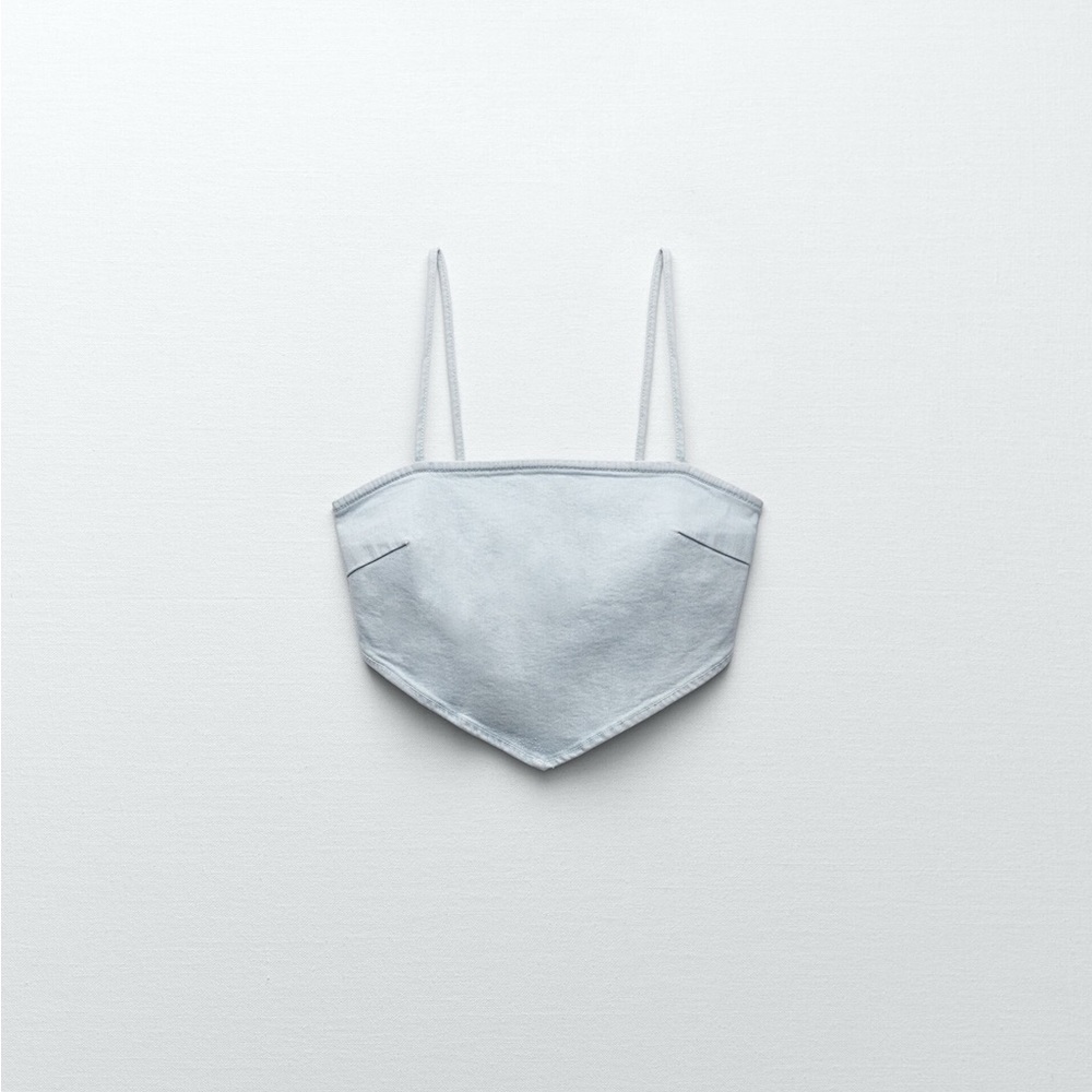 Zara Womens Denim Top Size Small